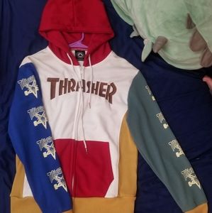 Thrasher Multicolored Hoodie [R, B, G, Y, W]